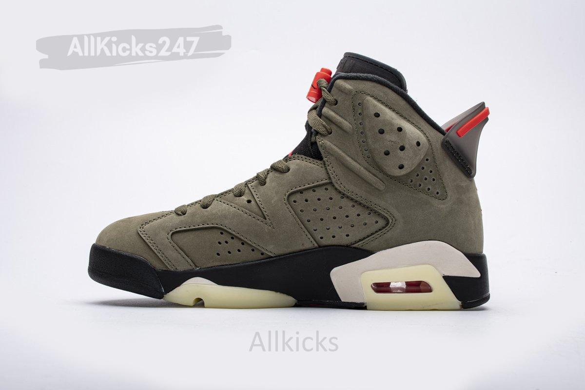 Travis Scott X Air Jordan 6 “Medium Olive" - Image 3
