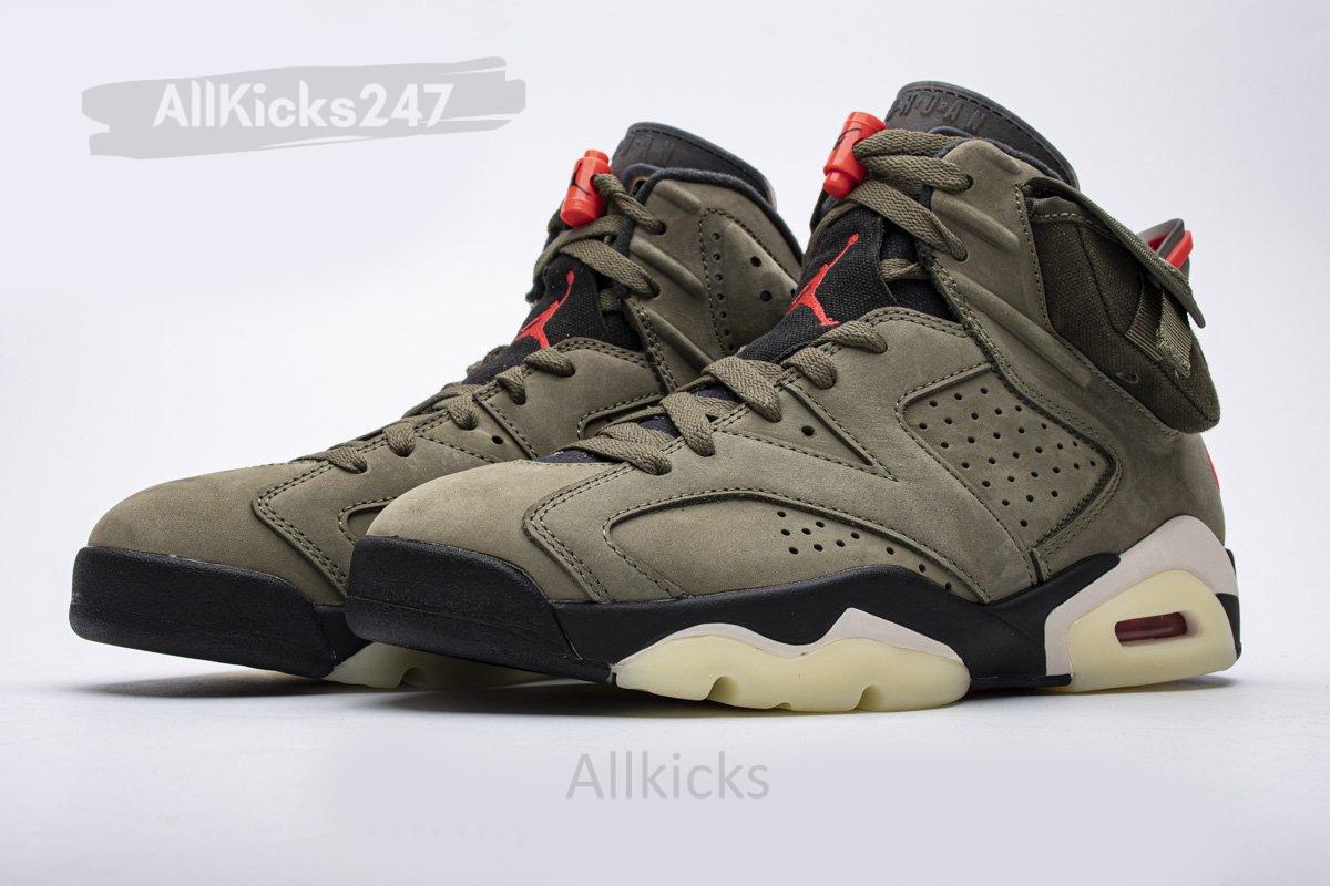 Travis Scott X Air Jordan 6 “Medium Olive" - Image 2