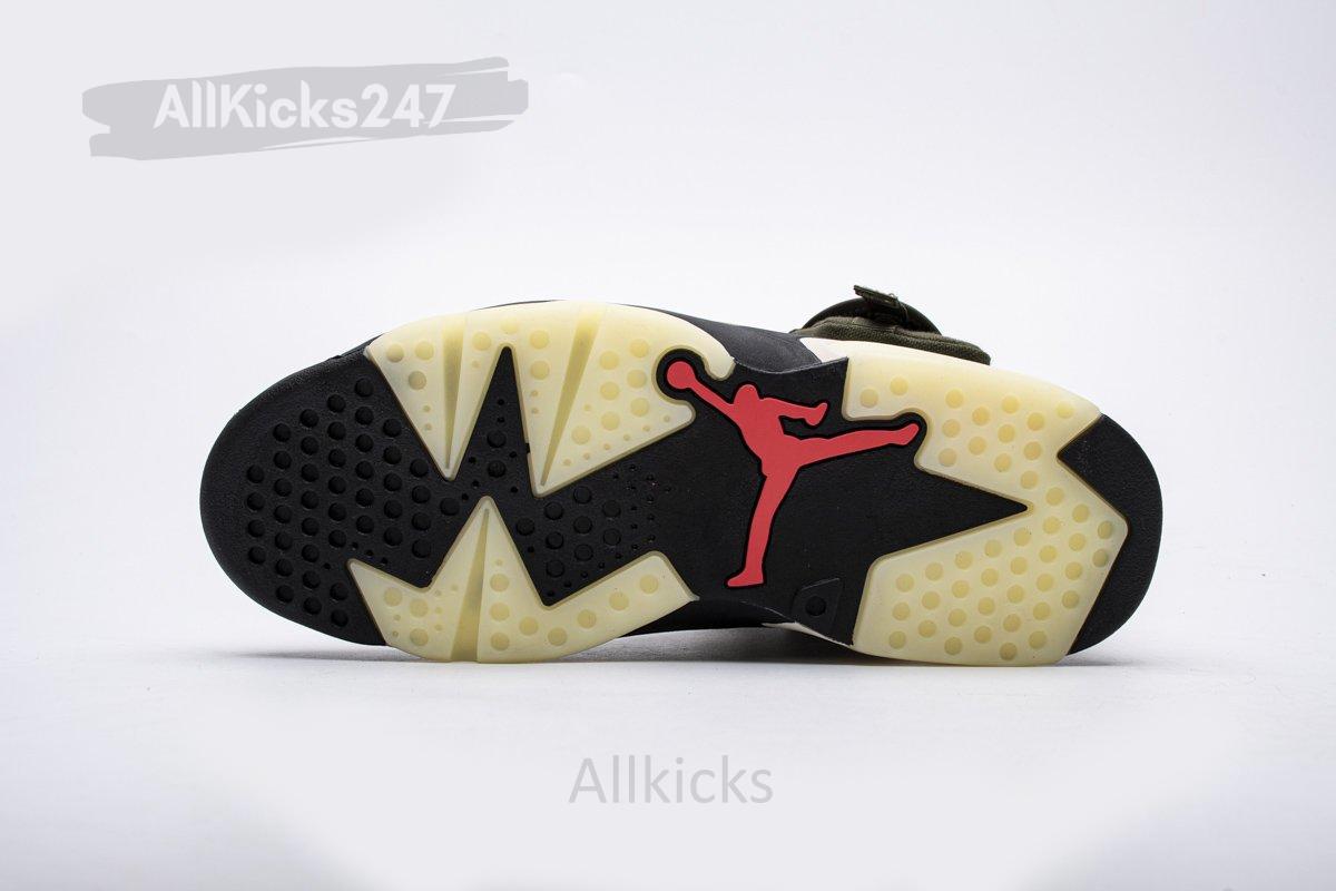 Travis Scott X Air Jordan 6 “Medium Olive" - Image 6