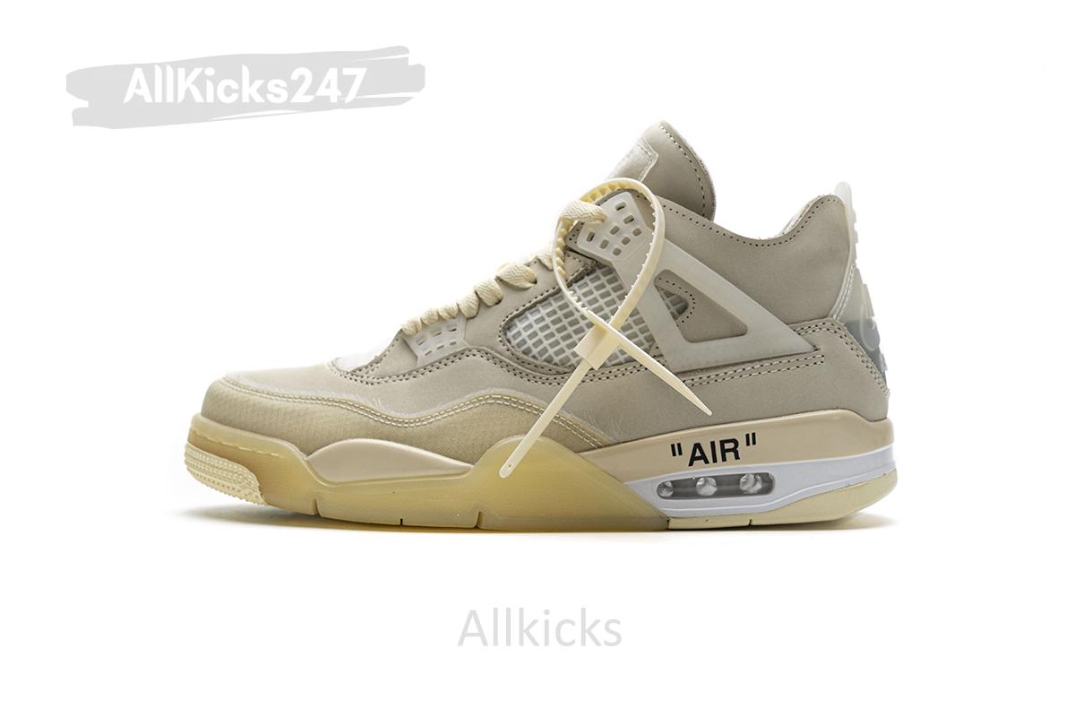 OFF White x Air Jordan 4 Sail