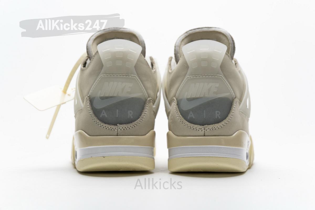 OFF White x Air Jordan 4 Sail - Image 7