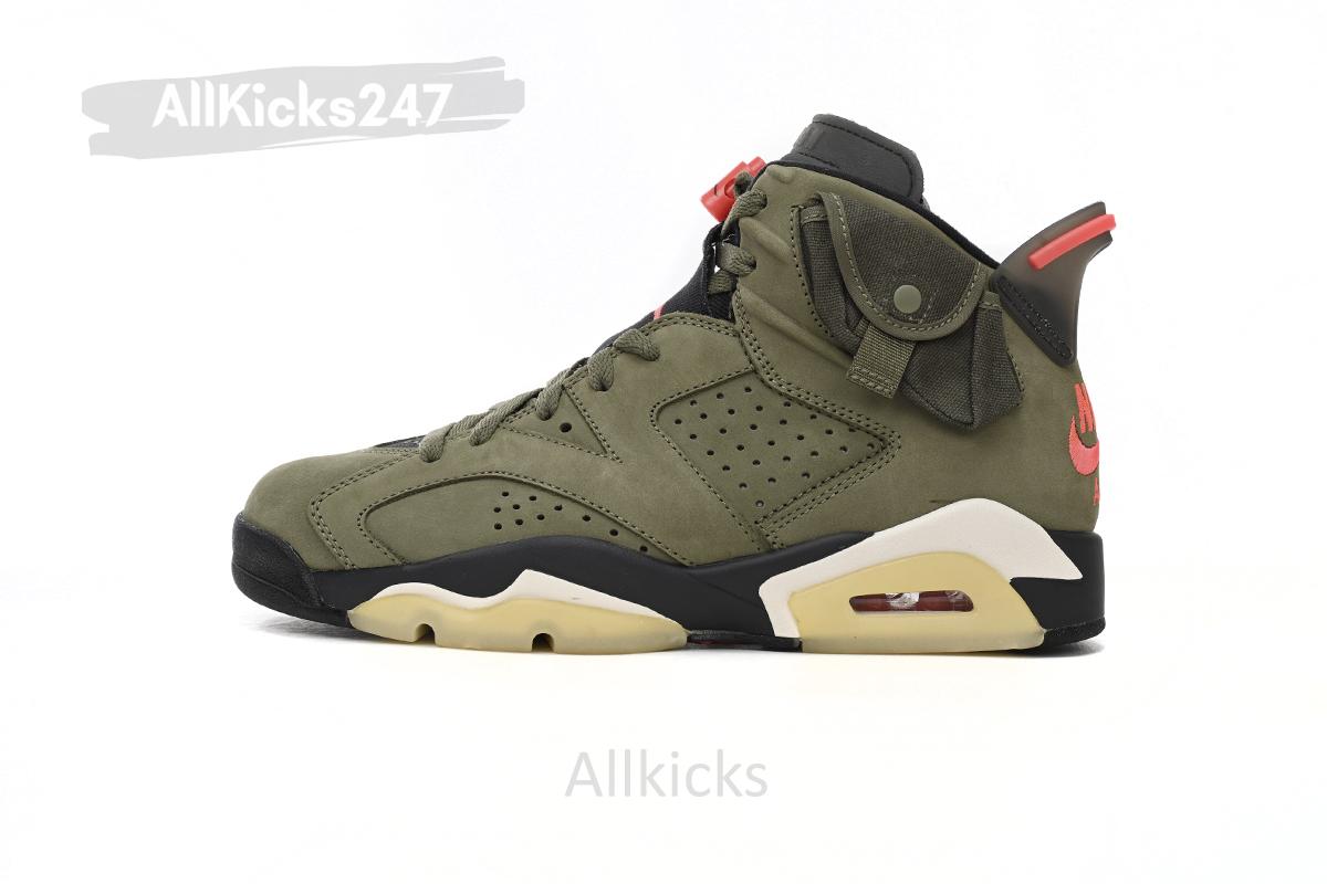 TRAVIS SCOTT X AIR JORDAN 6 “MEDIUM OLIVE”